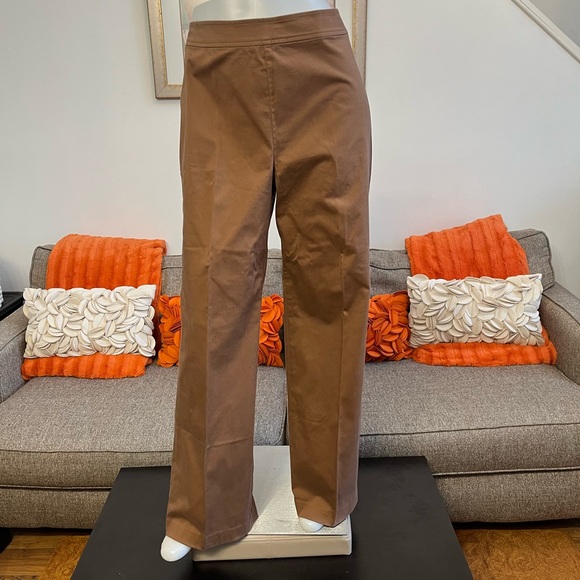 ❣️🆕Coldwater Creek Brown Contour Waist Sateen Pants❣️ - Picture 2 of 10